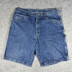 Wrangler Authentic Issue Mens Carpenter Denim Shorts Blue 36 64WCZDD Relaxed Fit